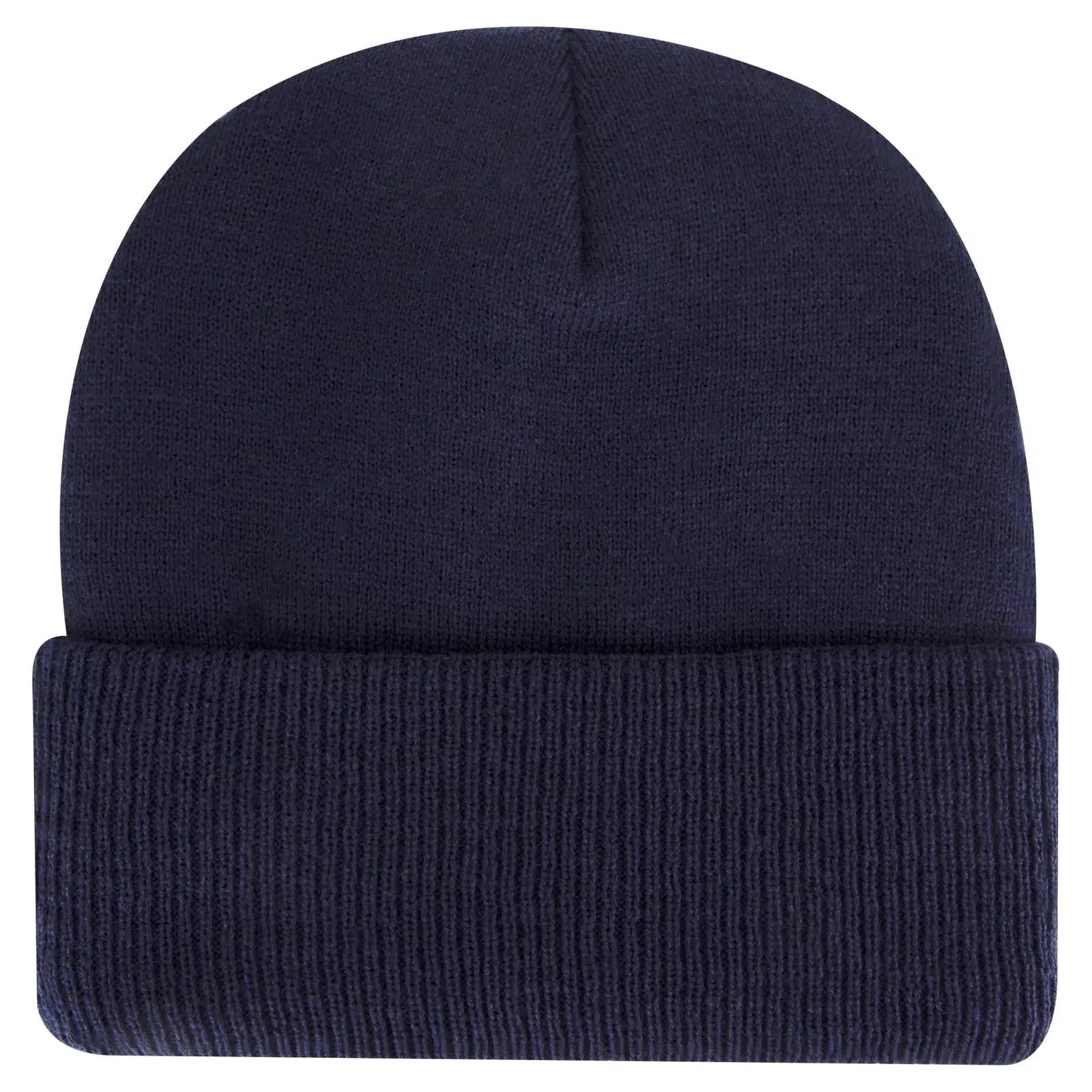 OTTO 82-1316 12’’ Classic Knit Beanie W/ Inside Fleece Lining & Rib Knit Cuff - Navy - Navy / 6 1/2’’ - 7 5/8’’