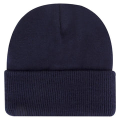 OTTO 82-1316 12’’ Classic Knit Beanie W/ Inside Fleece Lining & Rib Knit Cuff - Navy - Navy / 6 1/2’’ - 7 5/8’’
