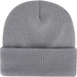 OTTO 82 1316 12 Classic Knit Beanie with Inside Fleece Lining Rib Knit Cuff Gray Gray / One Size Fits Most