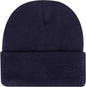 OTTO 82 1316 12 Classic Knit Beanie with Inside Fleece Lining Rib Knit Cuff Navy Navy / One Size Fits Most