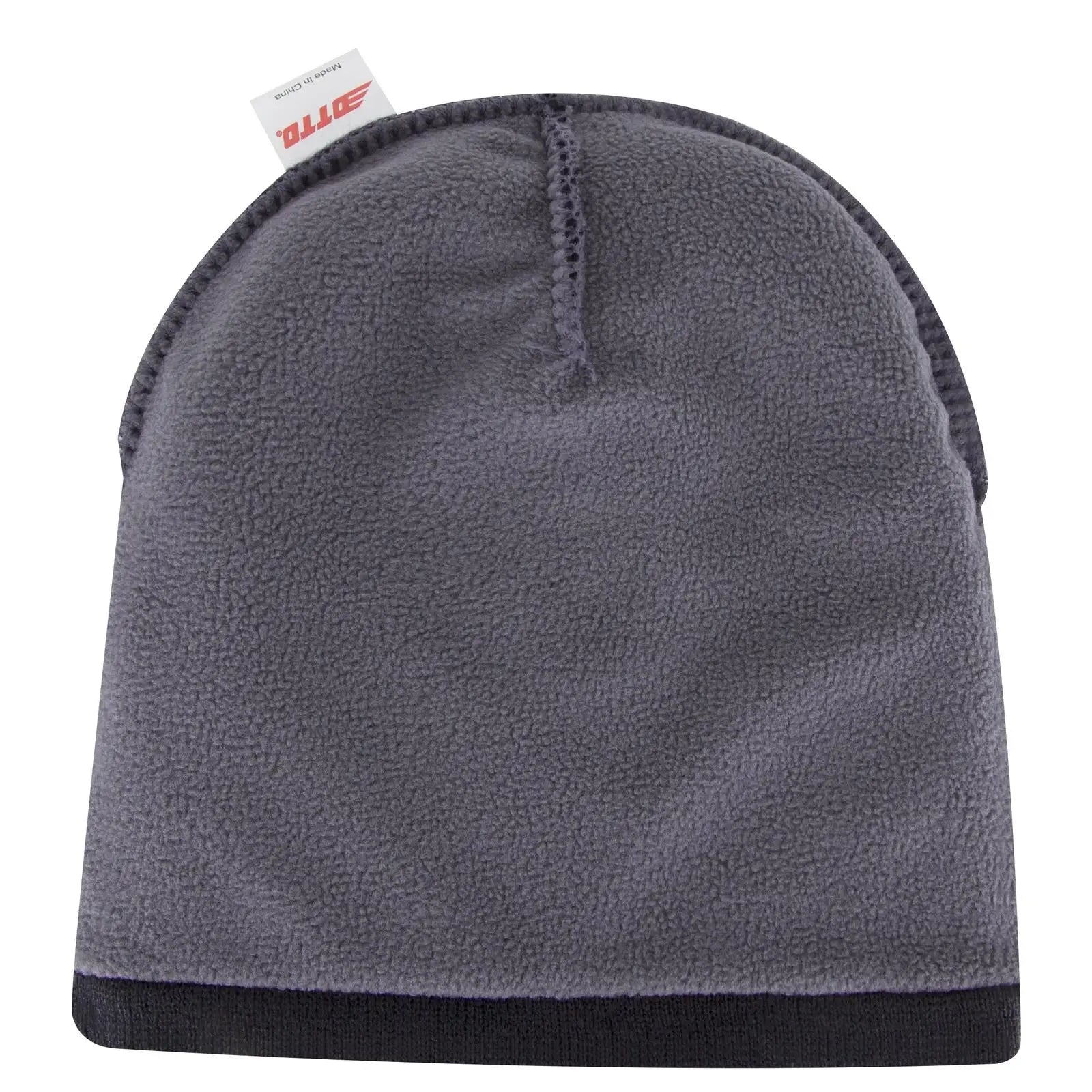 OTTO 82-1317 9’’ Classic Knit Beanie W/ Inside Fleece Lining - Black - Black / 6 1/2’’ - 7 5/8’’