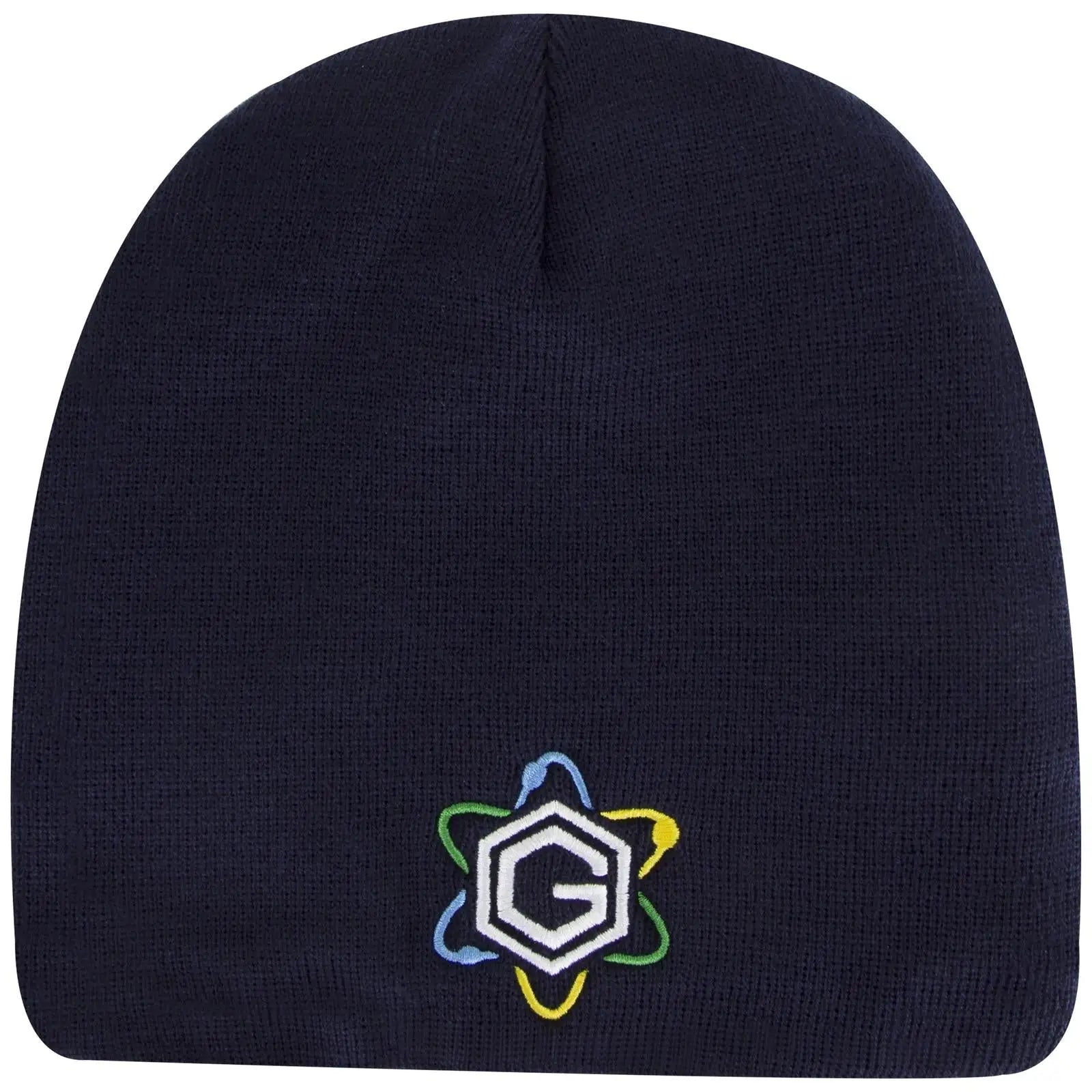 OTTO 82-1317 9’’ Classic Knit Beanie W/ Inside Fleece Lining - Navy - Navy / 6 1/2’’ - 7 5/8’’