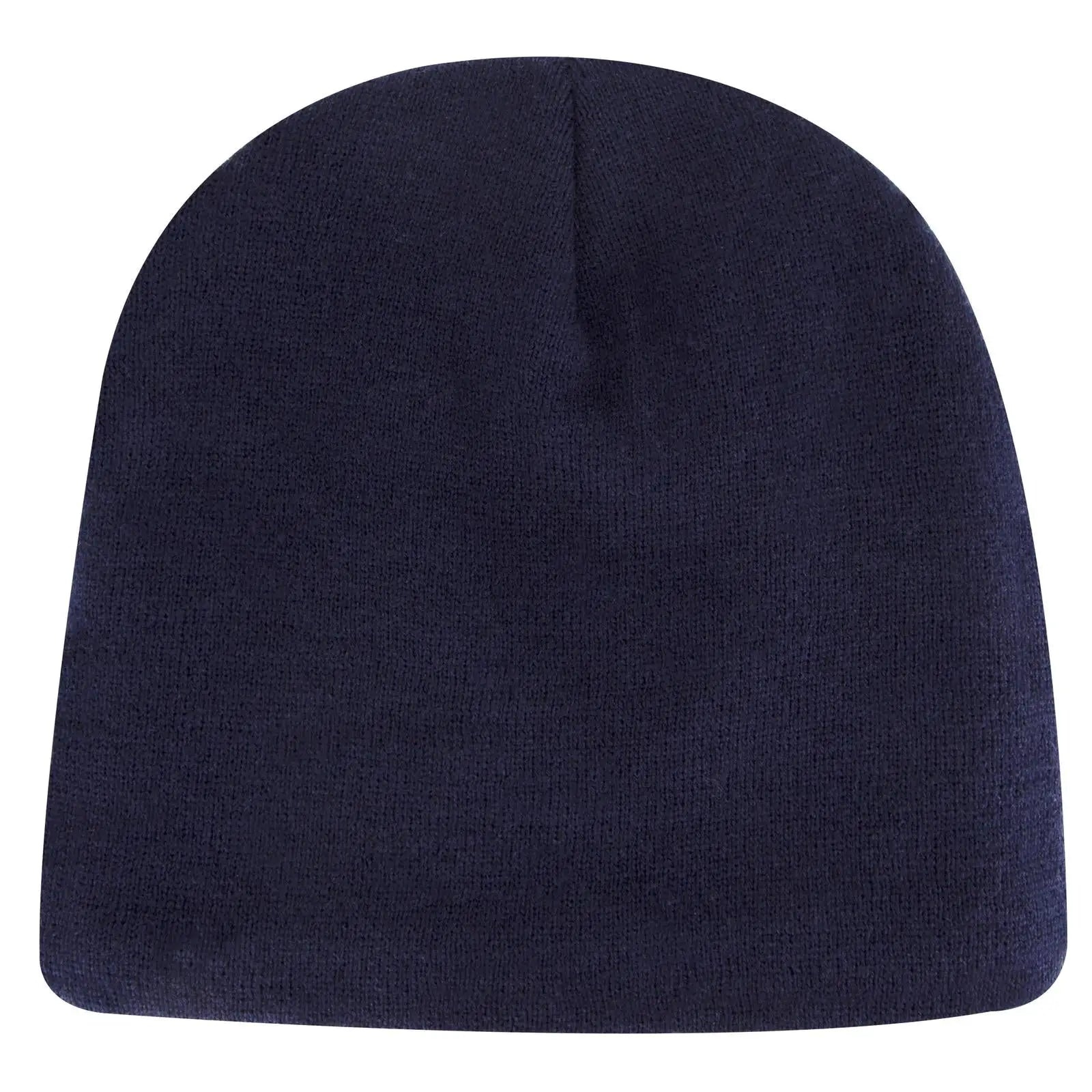 OTTO 82-1317 9’’ Classic Knit Beanie W/ Inside Fleece Lining - Navy - Navy / 6 1/2’’ - 7 5/8’’