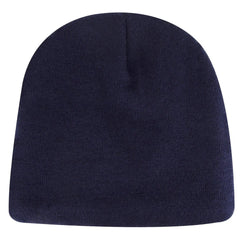 OTTO 82-1317 9’’ Classic Knit Beanie W/ Inside Fleece Lining - Navy - Navy / 6 1/2’’ - 7 5/8’’