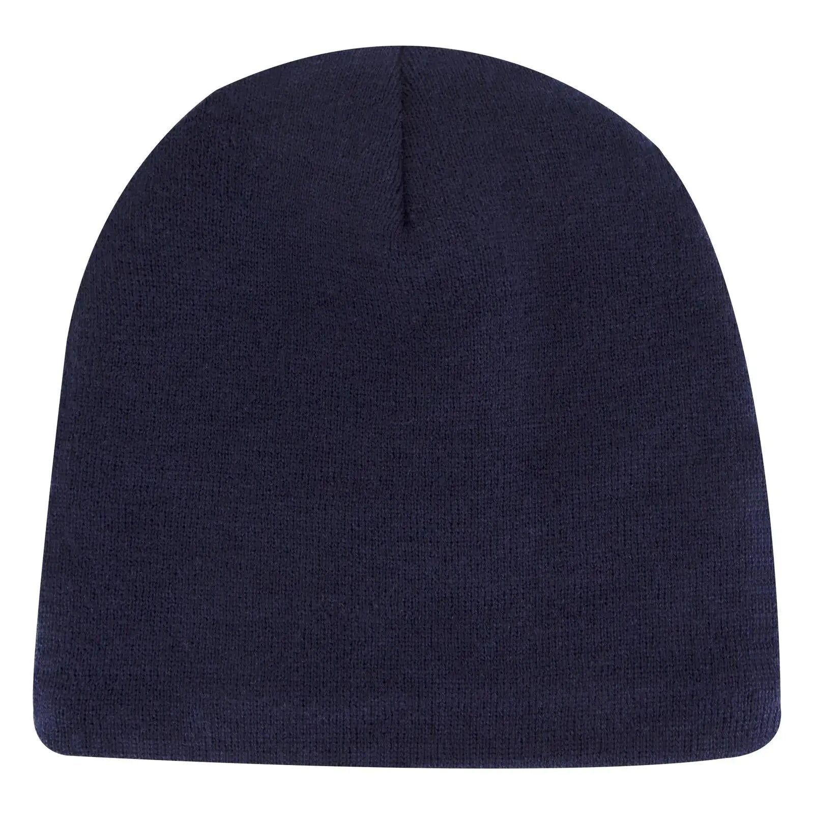OTTO 82-1317 9’’ Classic Knit Beanie W/ Inside Fleece Lining - Navy - Navy / 6 1/2’’ - 7 5/8’’