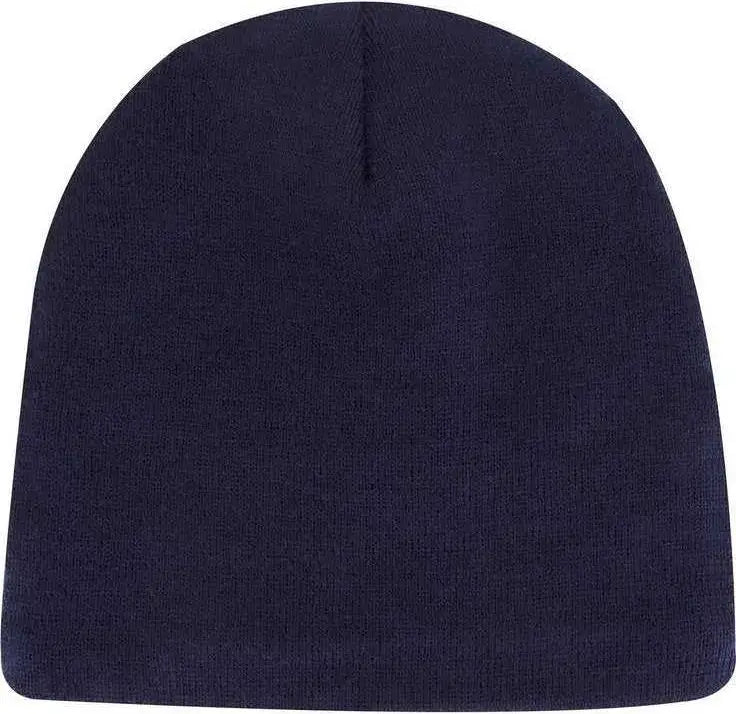OTTO 82 1317 9 Classic Knit Beanie with Inside Fleece Lining Navy Navy / One Size Fits Most