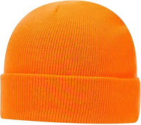 OTTO 82 404 100% Acrylic Knit Beanie Cap 12 Neon Orange Orange / One Size Fits Most