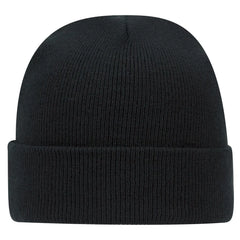 OTTO 82-404 12’’ Classic Knit Beanie W/ Cuff - Black - Black / 6 1/2’’ - 7 5/8’’