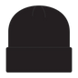 OTTO 82-404 12’’ Classic Knit Beanie W/ Cuff - Black - Black / 6 1/2’’ - 7 5/8’’