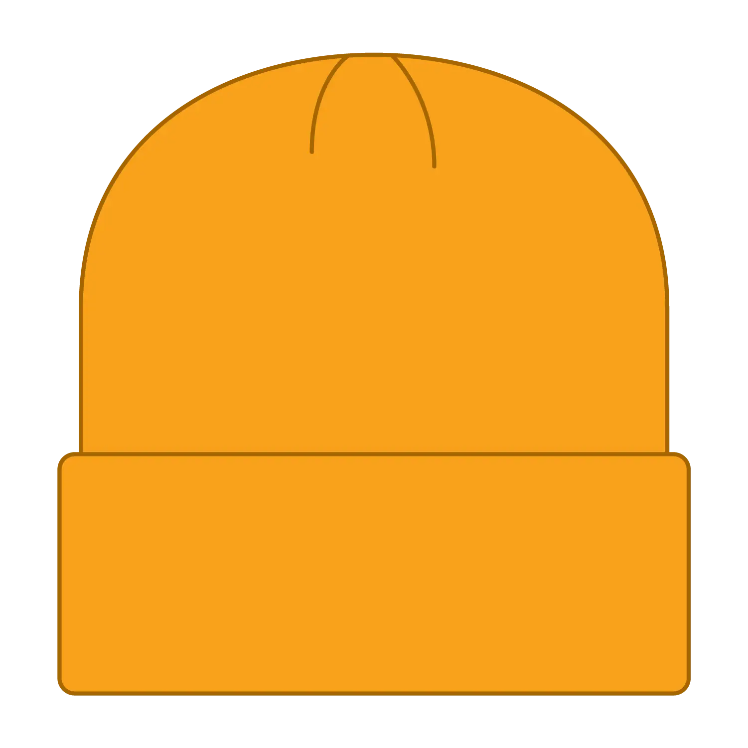 OTTO 82-404 12’’ Classic Knit Beanie W/ Cuff - Gold - Gold / 6 1/2’’ - 7 5/8’’