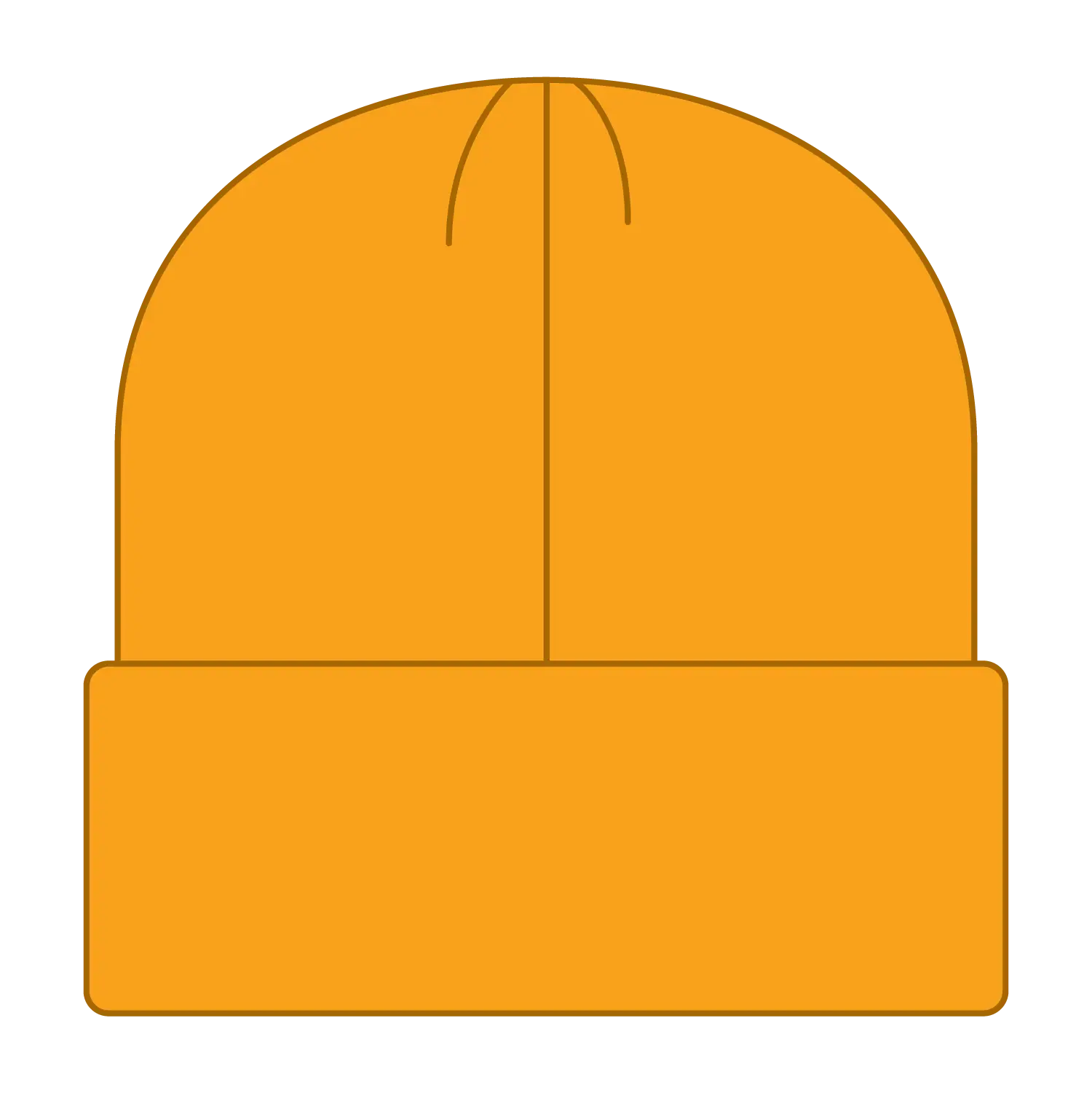 OTTO 82-404 12’’ Classic Knit Beanie W/ Cuff - Gold - Gold / 6 1/2’’ - 7 5/8’’