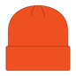 OTTO 82-404 12’’ Classic Knit Beanie W/ Cuff - N. Orange - N. Orange / 6 1/2’’ - 7 5/8’’
