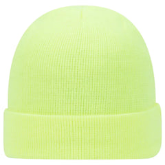 OTTO 82-404 12’’ Classic Knit Beanie W/ Cuff - N. Yellow - N. Yellow / 6 1/2’’ - 7 5/8’’
