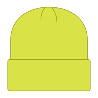 OTTO 82-404 12’’ Classic Knit Beanie W/ Cuff - N. Yellow - N. Yellow / 6 1/2’’ - 7 5/8’’