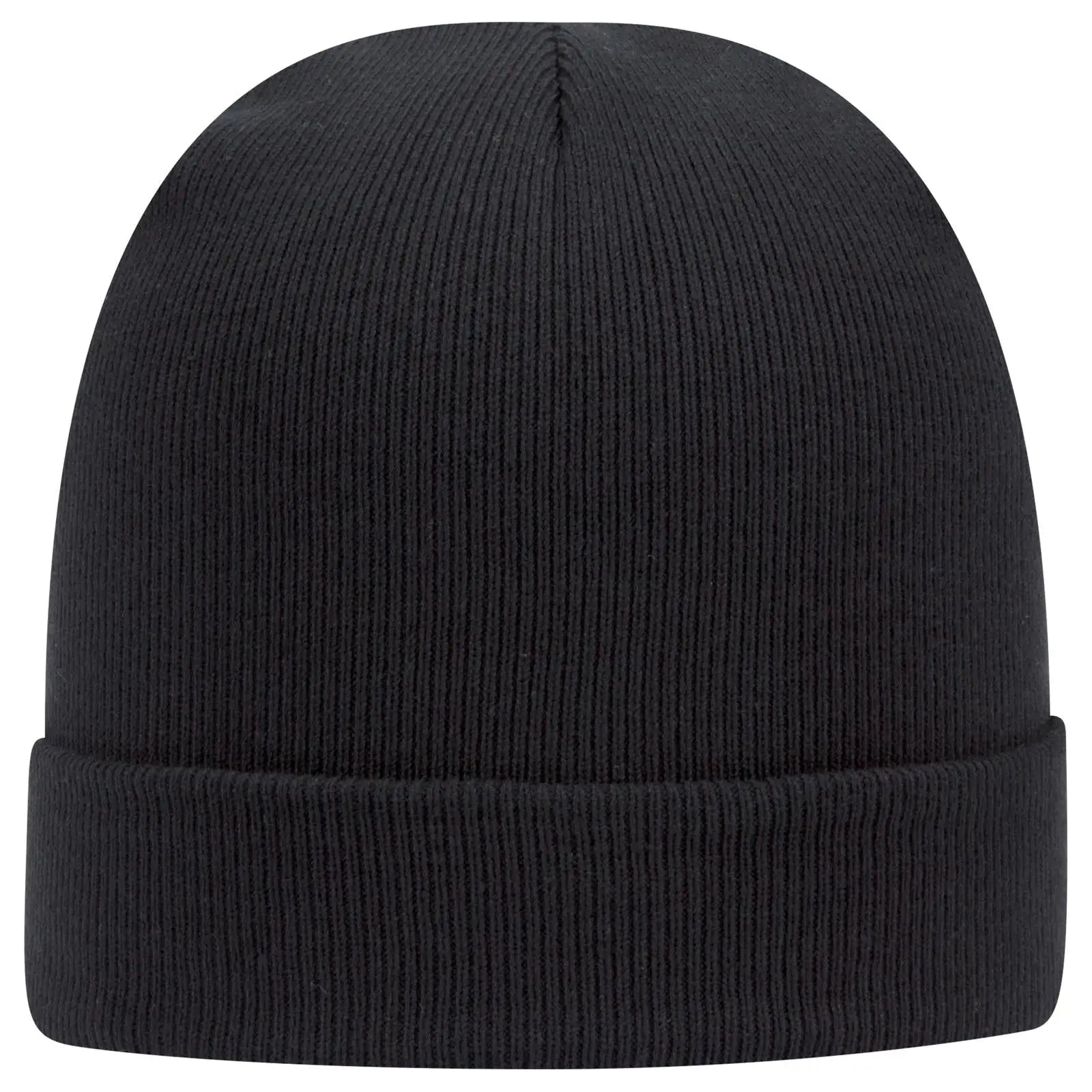 OTTO 82-480 12’’ Classic Knit Beanie W/ Cuff - Black - Black / 6 1/2’’ - 7 5/8’’