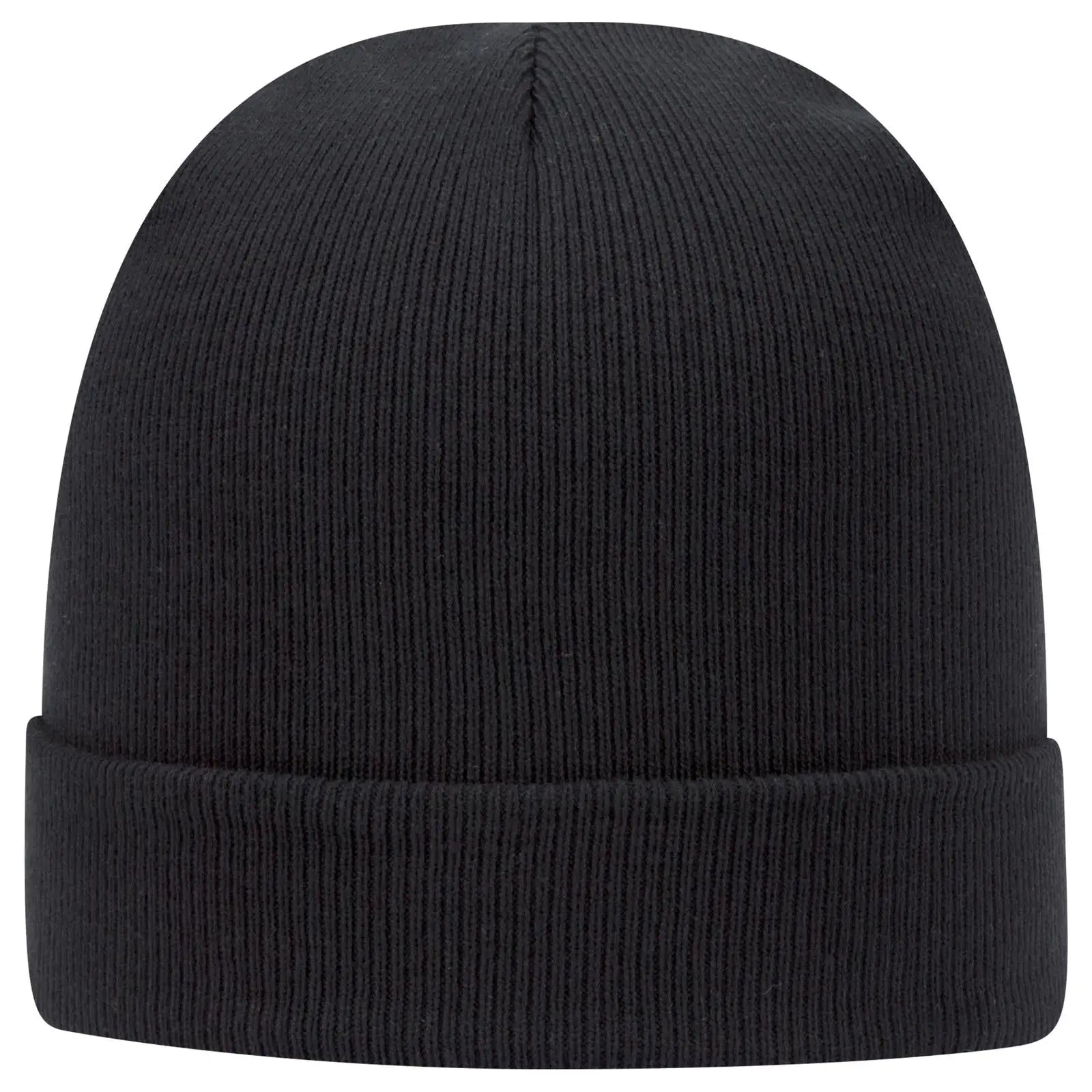 OTTO 82-480 12’’ Classic Knit Beanie W/ Cuff - Black - Black / 6 1/2’’ - 7 5/8’’
