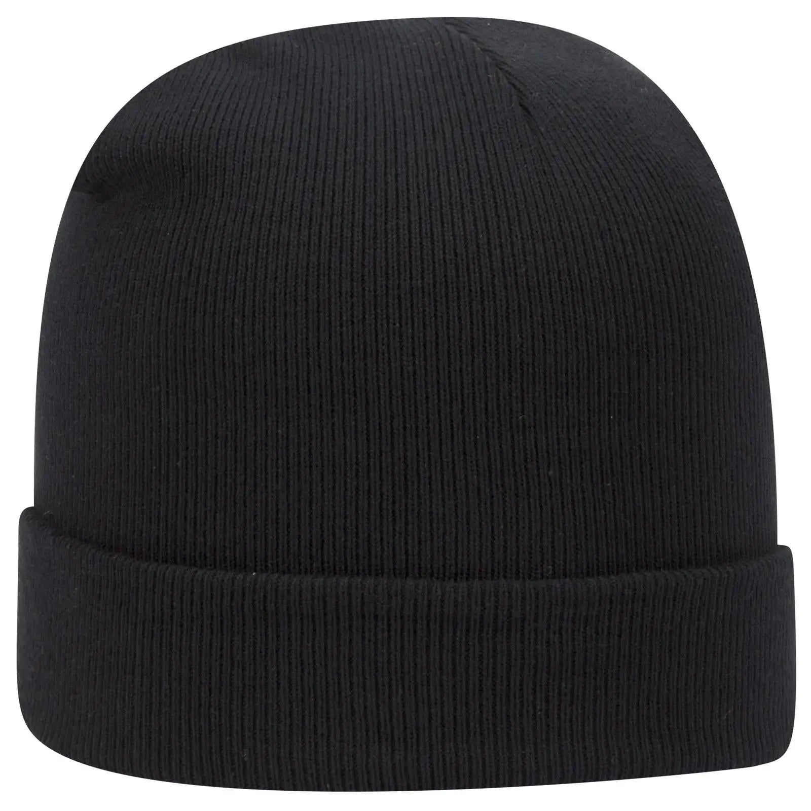 OTTO 82-480 12’’ Classic Knit Beanie W/ Cuff - Black - Black / 6 1/2’’ - 7 5/8’’