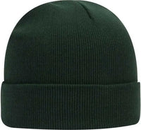 OTTO 82 480 12 Classic Knit Beanie w/ Cuff Dark Green Forest / One Size Fits Most