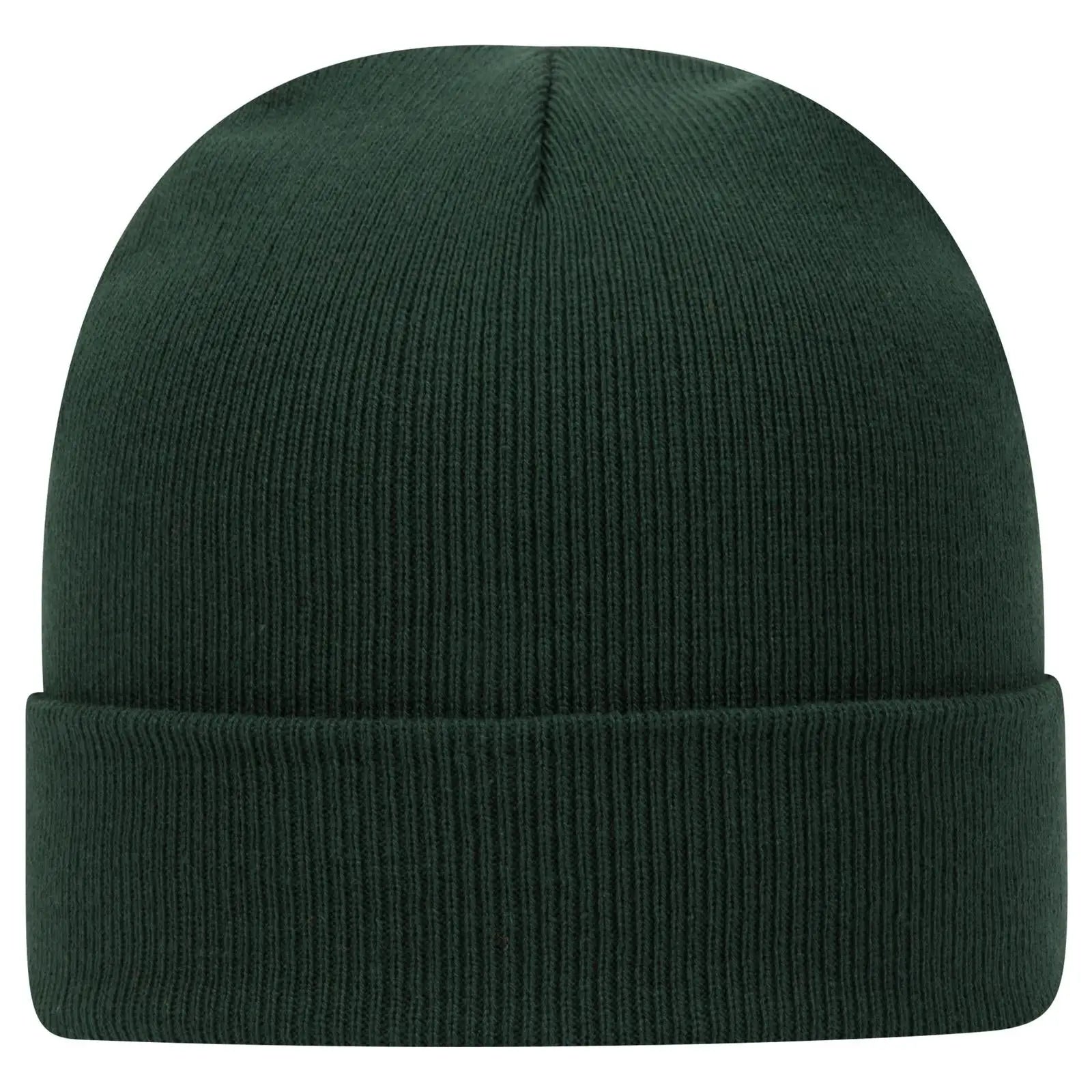 OTTO 82-480 12’’ Classic Knit Beanie W/ Cuff - Dk. Green - Dk. Green / 6 1/2’’ - 7 5/8’’