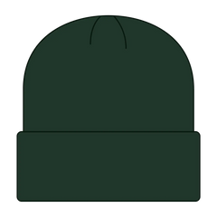 OTTO 82-480 12’’ Classic Knit Beanie W/ Cuff - Dk. Green - Dk. Green / 6 1/2’’ - 7 5/8’’