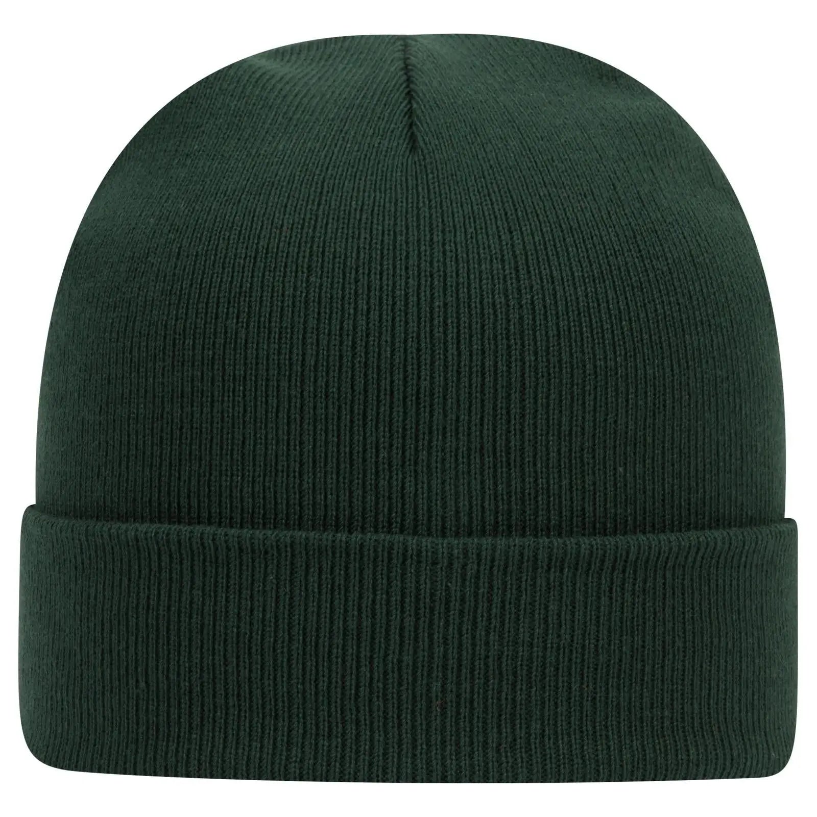 OTTO 82-480 12’’ Classic Knit Beanie W/ Cuff - Dk. Green - Dk. Green / 6 1/2’’ - 7 5/8’’