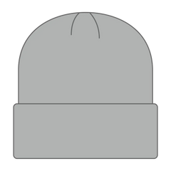 OTTO 82-480 12’’ Classic Knit Beanie W/ Cuff - Gray - Gray / 6 1/2’’ - 7 5/8’’