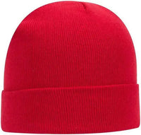 OTTO 82 480 12 Classic Knit Beanie w/ Cuff Red Red / One Size Fits Most