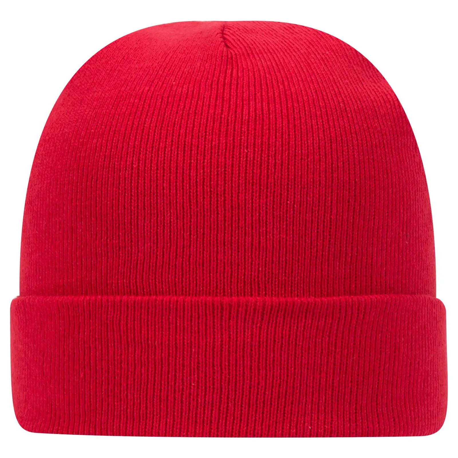OTTO 82-480 12’’ Classic Knit Beanie W/ Cuff - Red - Red / 6 1/2’’ - 7 5/8’’