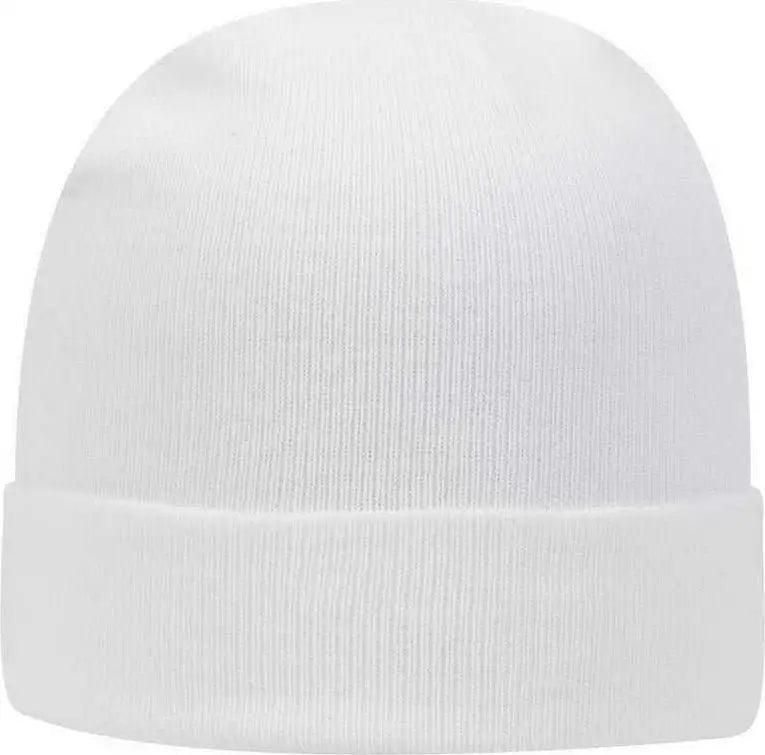OTTO 82 480 12 Classic Knit Beanie w/ Cuff White White / One Size Fits Most