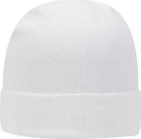OTTO 82 480 12 Classic Knit Beanie w/ Cuff White White / One Size Fits Most