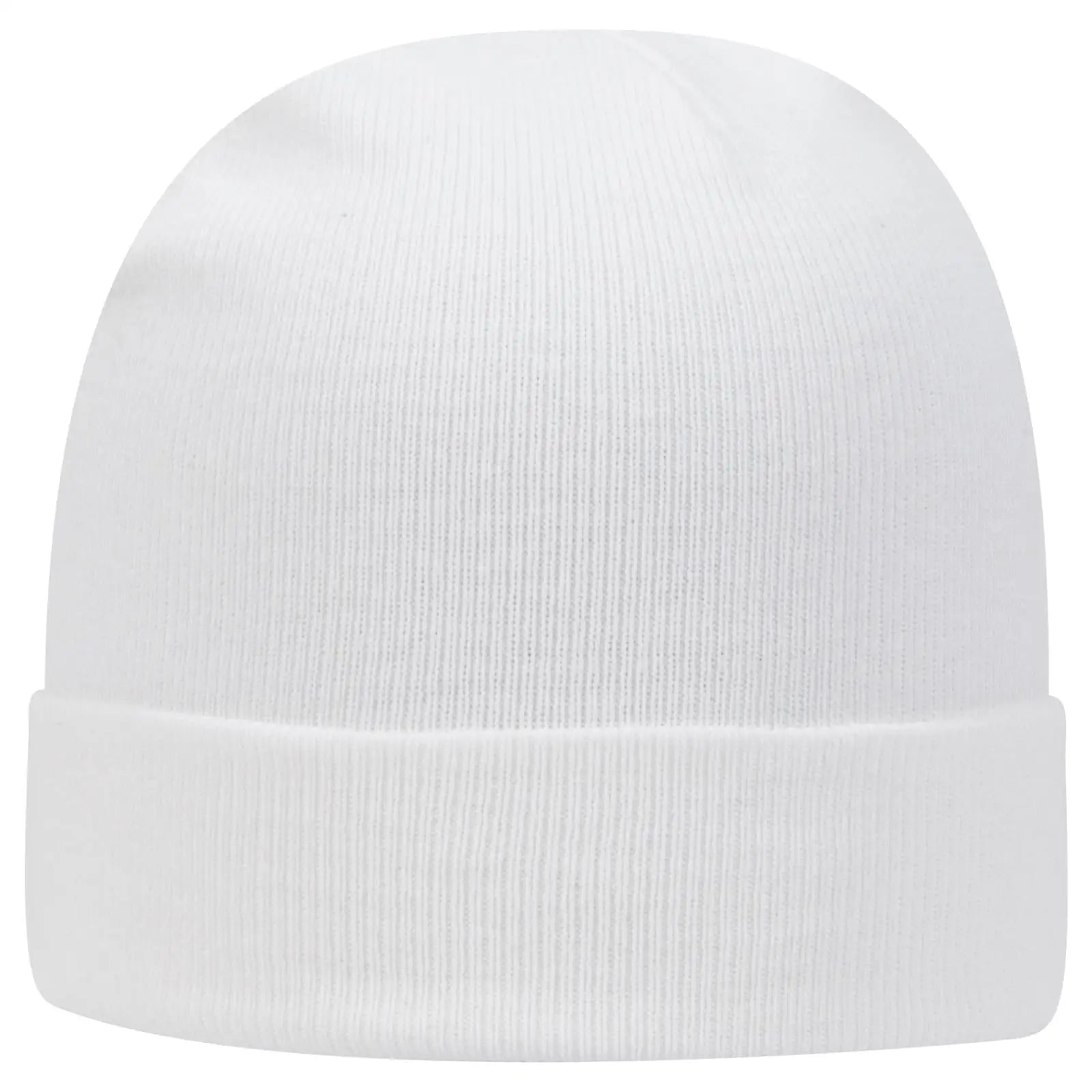 OTTO 82-480 12’’ Classic Knit Beanie W/ Cuff - White - White / 6 1/2’’ - 7 5/8’’