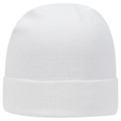 OTTO 82-480 12’’ Classic Knit Beanie W/ Cuff - White - White / 6 1/2’’ - 7 5/8’’