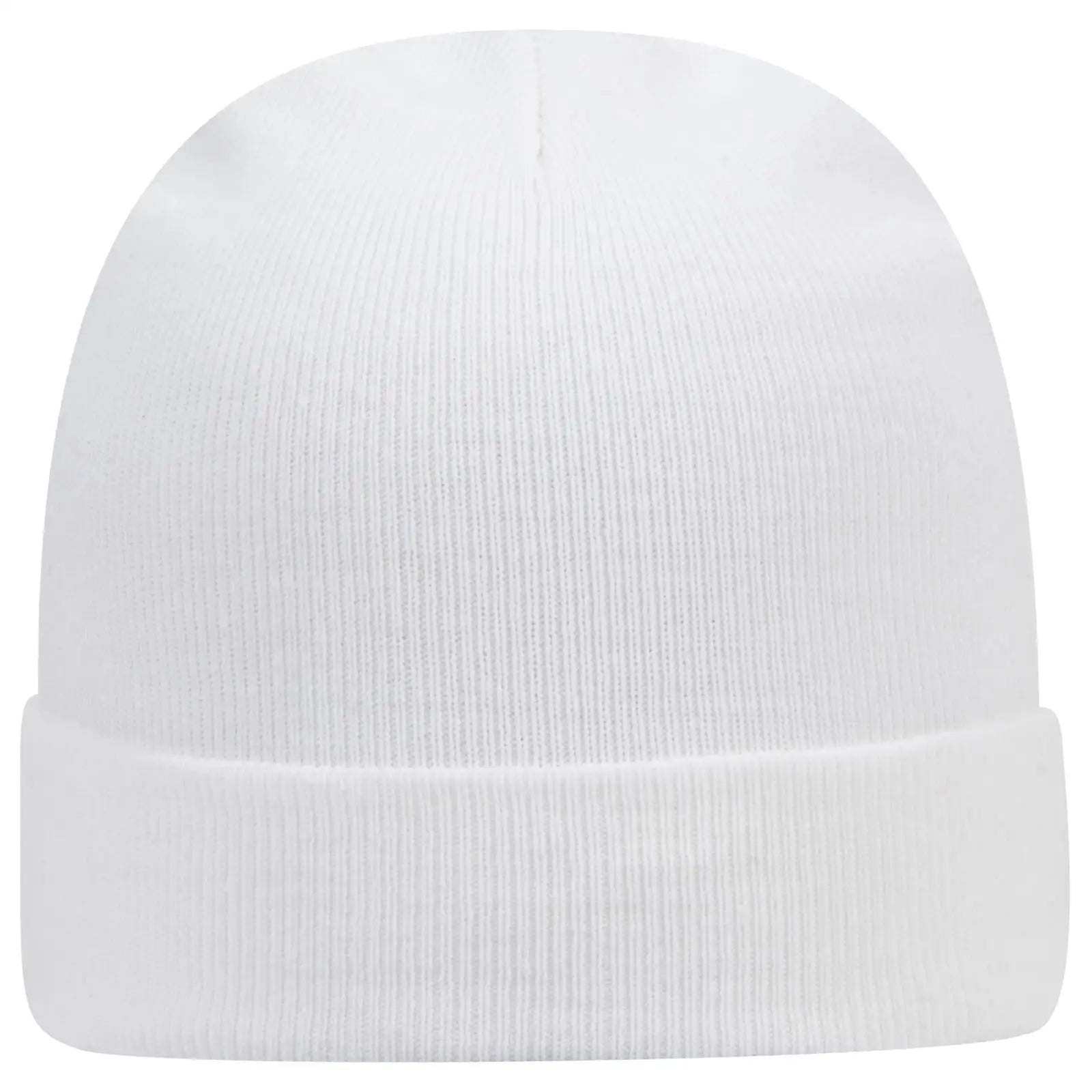 OTTO 82-480 12’’ Classic Knit Beanie W/ Cuff - White - White / 6 1/2’’ - 7 5/8’’