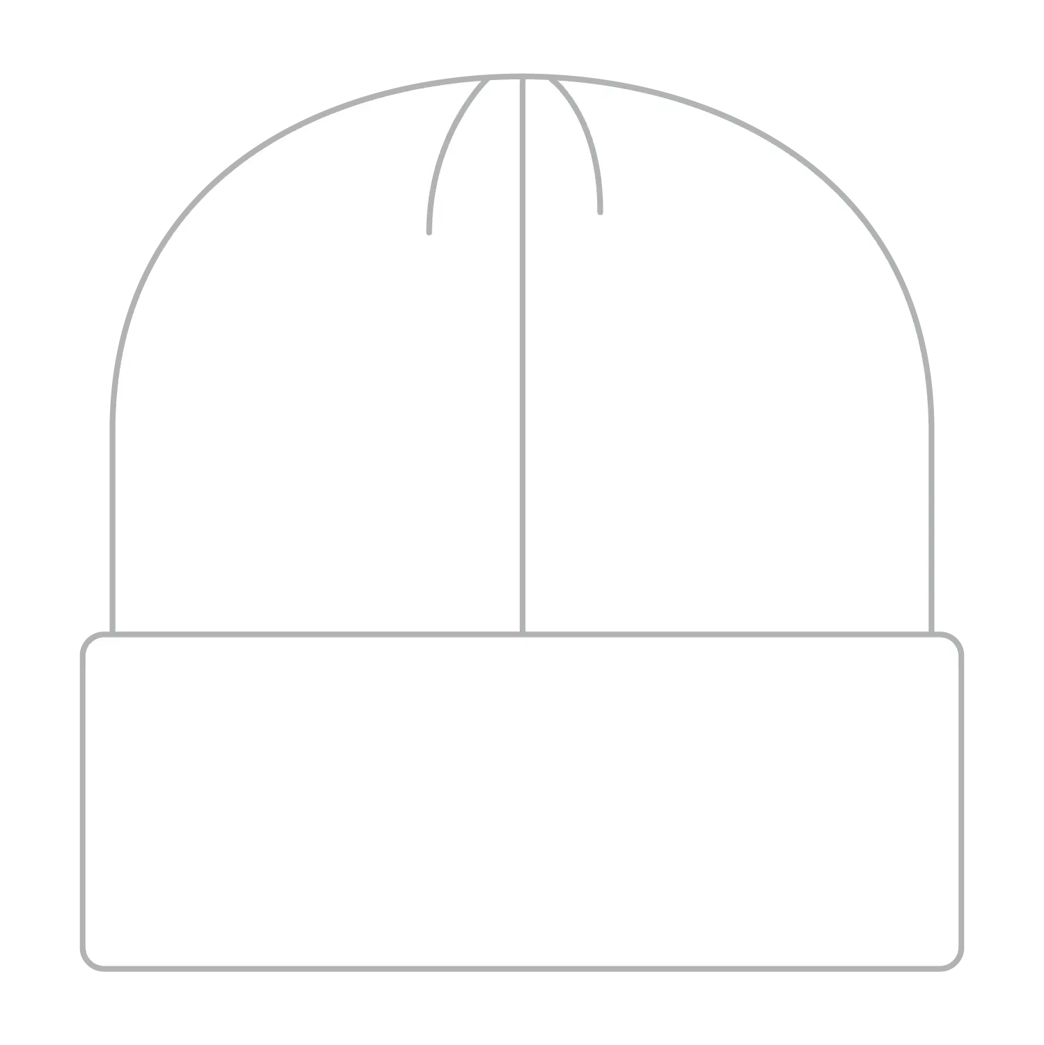 OTTO 82-480 12’’ Classic Knit Beanie W/ Cuff - White - White / 6 1/2’’ - 7 5/8’’
