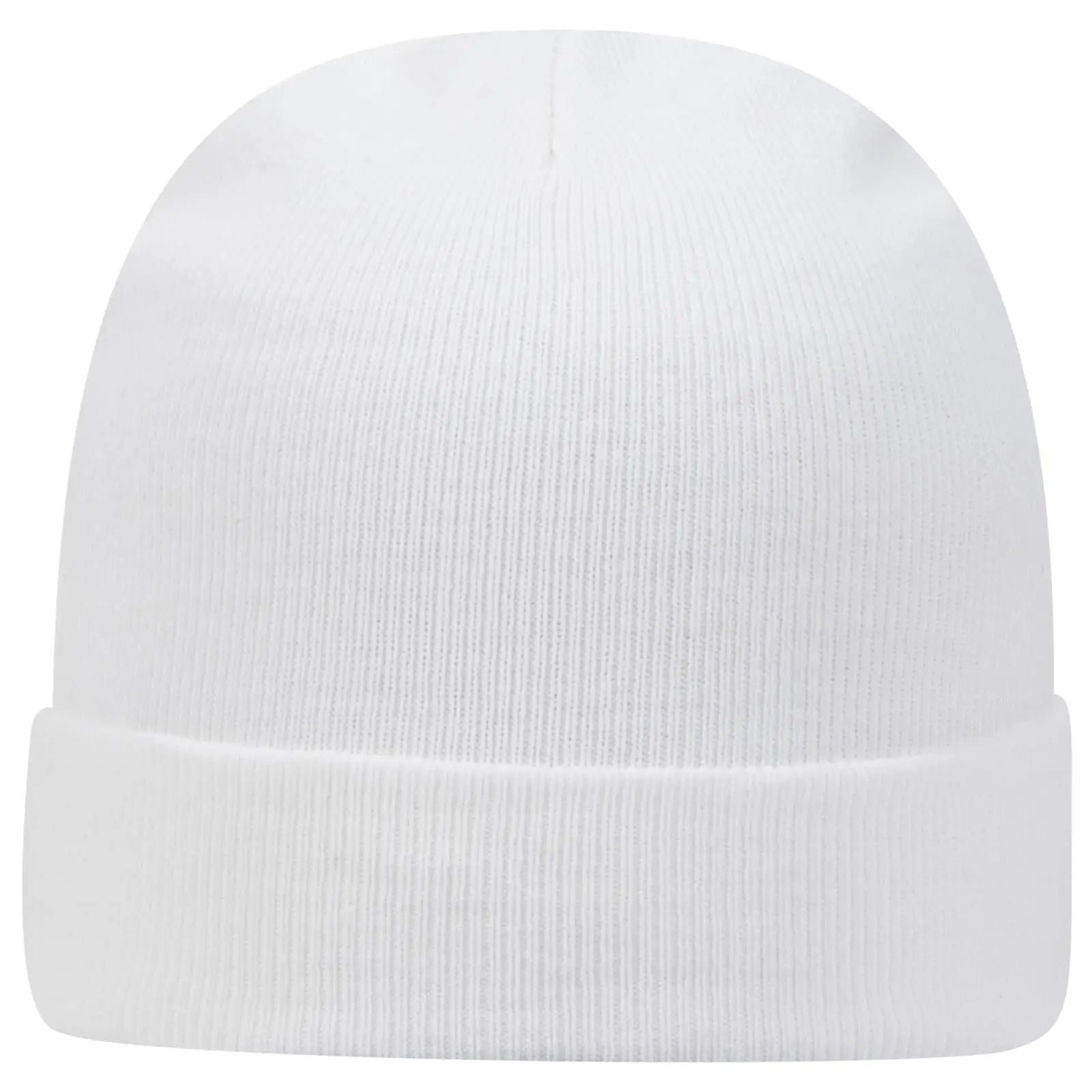 OTTO 82-480 12’’ Classic Knit Beanie W/ Cuff - White - White / 6 1/2’’ - 7 5/8’’