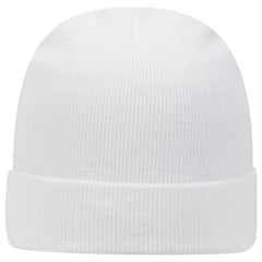 OTTO 82-480 12’’ Classic Knit Beanie W/ Cuff - White - White / 6 1/2’’ - 7 5/8’’
