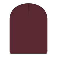 OTTO 82-481 9’’ Classic Knit Beanie - Maroon - Maroon / 6 1/2’’ - 7 5/8’’