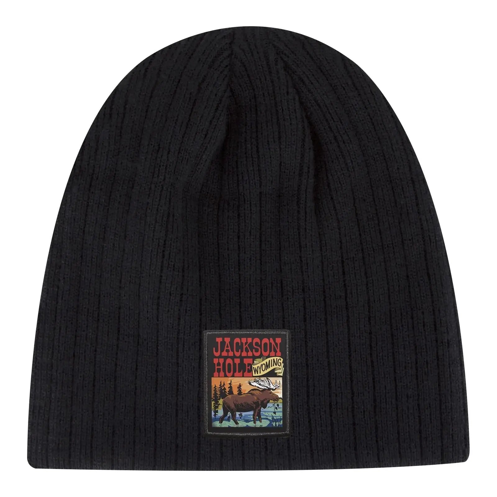 OTTO 82-625 8’’ Classic Fine Knit Beanie - Black - Black / 6 1/2’’ - 7 5/8’’