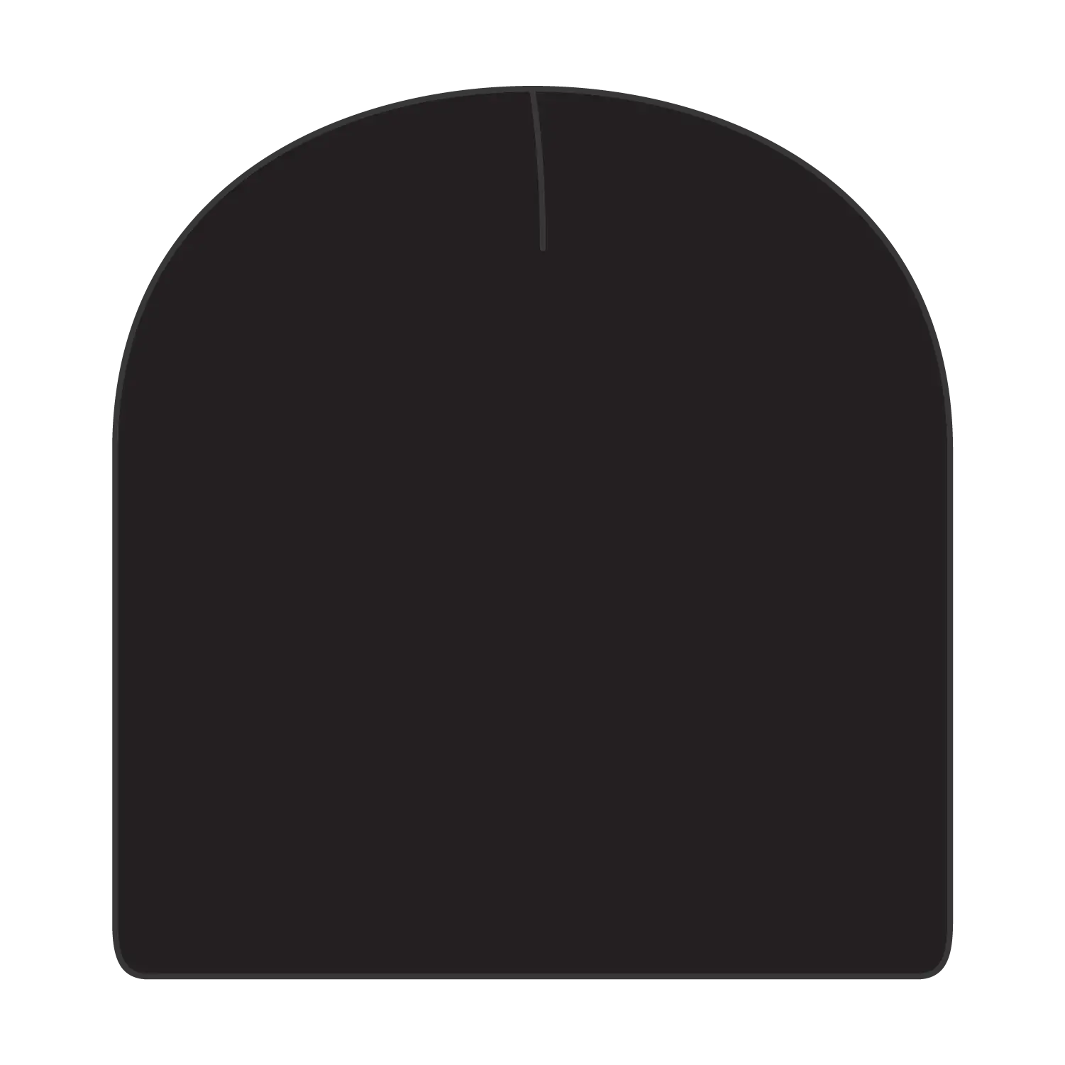 OTTO 82-625 8’’ Classic Fine Knit Beanie - Black - Black / 6 1/2’’ - 7 5/8’’