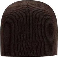 OTTO 82 970 100% Acrylic Knit Beanie 8 1/2 Dark Brown Brown / One Size Fits Most