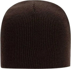 OTTO 82 970 100% Acrylic Knit Beanie 8 1/2 Dark Brown Brown / One Size Fits Most