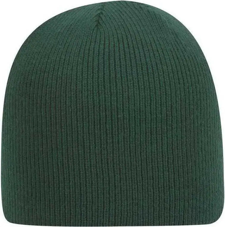 OTTO 82 970 100% Acrylic Knit Beanie 8 1/2 Dark Green Forest / One Size Fits Most