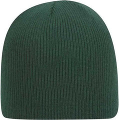 OTTO 82 970 100% Acrylic Knit Beanie 8 1/2 Dark Green Forest / One Size Fits Most