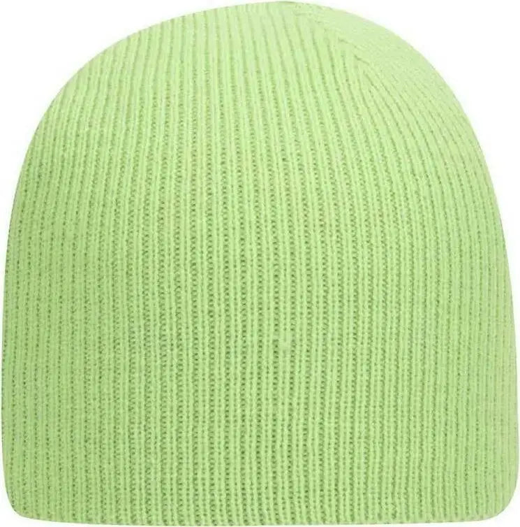 OTTO 82-970 100% Acrylic Knit Beanie 8 1/2 - Lime - Lime / One Size Fits Most