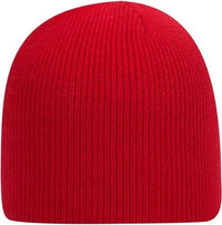 OTTO 82-970 100% Acrylic Knit Beanie 8 1/2 - Red - Red / One Size Fits Most
