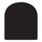 OTTO 82-970 8 1/2’’ Classic Knit Beanie - Black - Black / 6 1/2’’ - 7 5/8’’