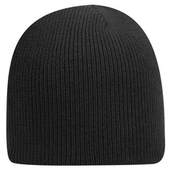 OTTO 82-970 8 1/2’’ Classic Knit Beanie - Black - Black / 6 1/2’’ - 7 5/8’’