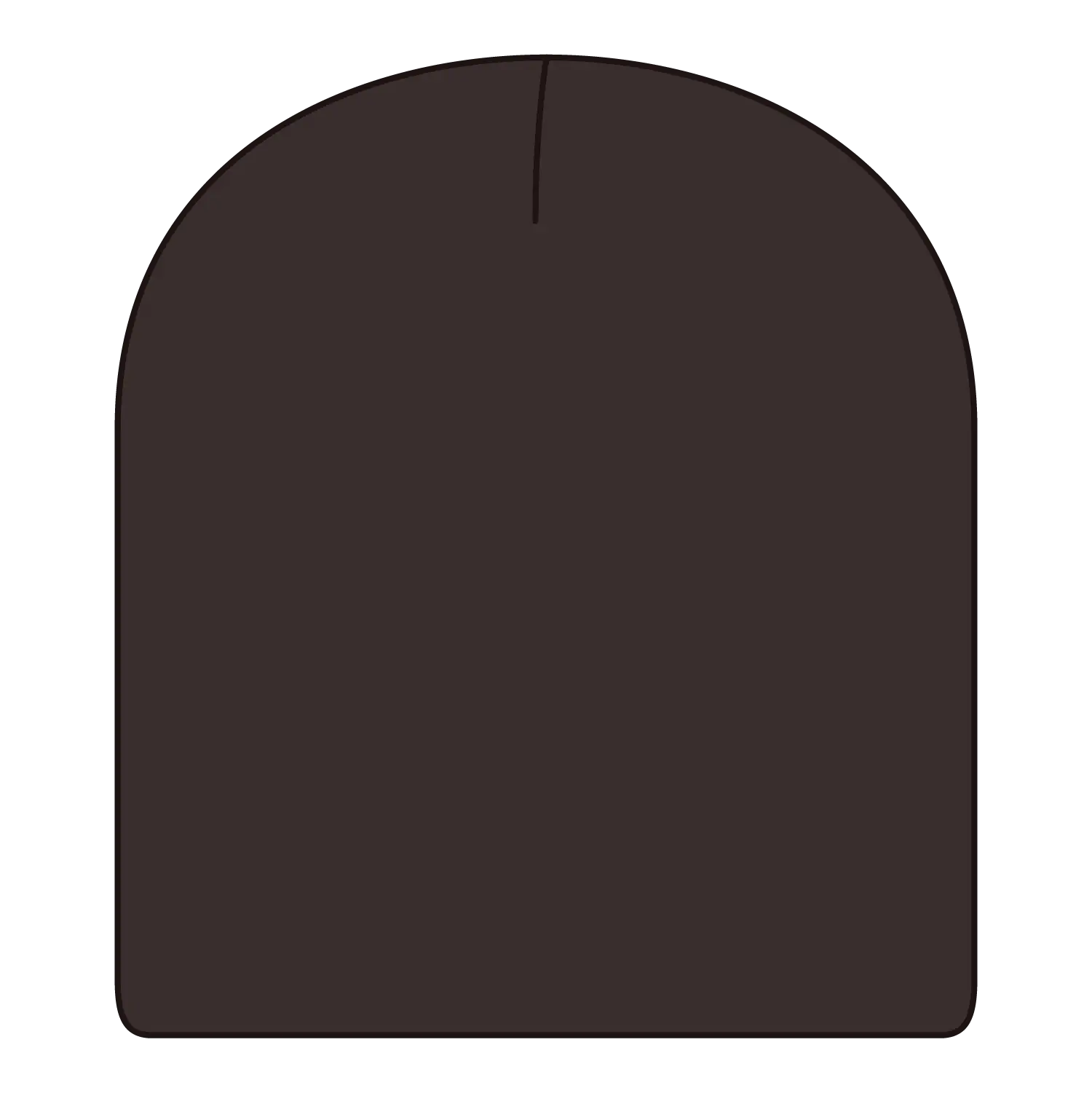 OTTO 82-970 8 1/2’’ Classic Knit Beanie - Dk. Brown - Dk. Brown / 6 1/2’’ - 7 5/8’’