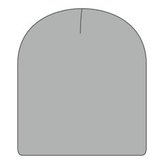 OTTO 82-970 8 1/2’’ Classic Knit Beanie - Gray - Gray / 6 1/2’’ - 7 5/8’’