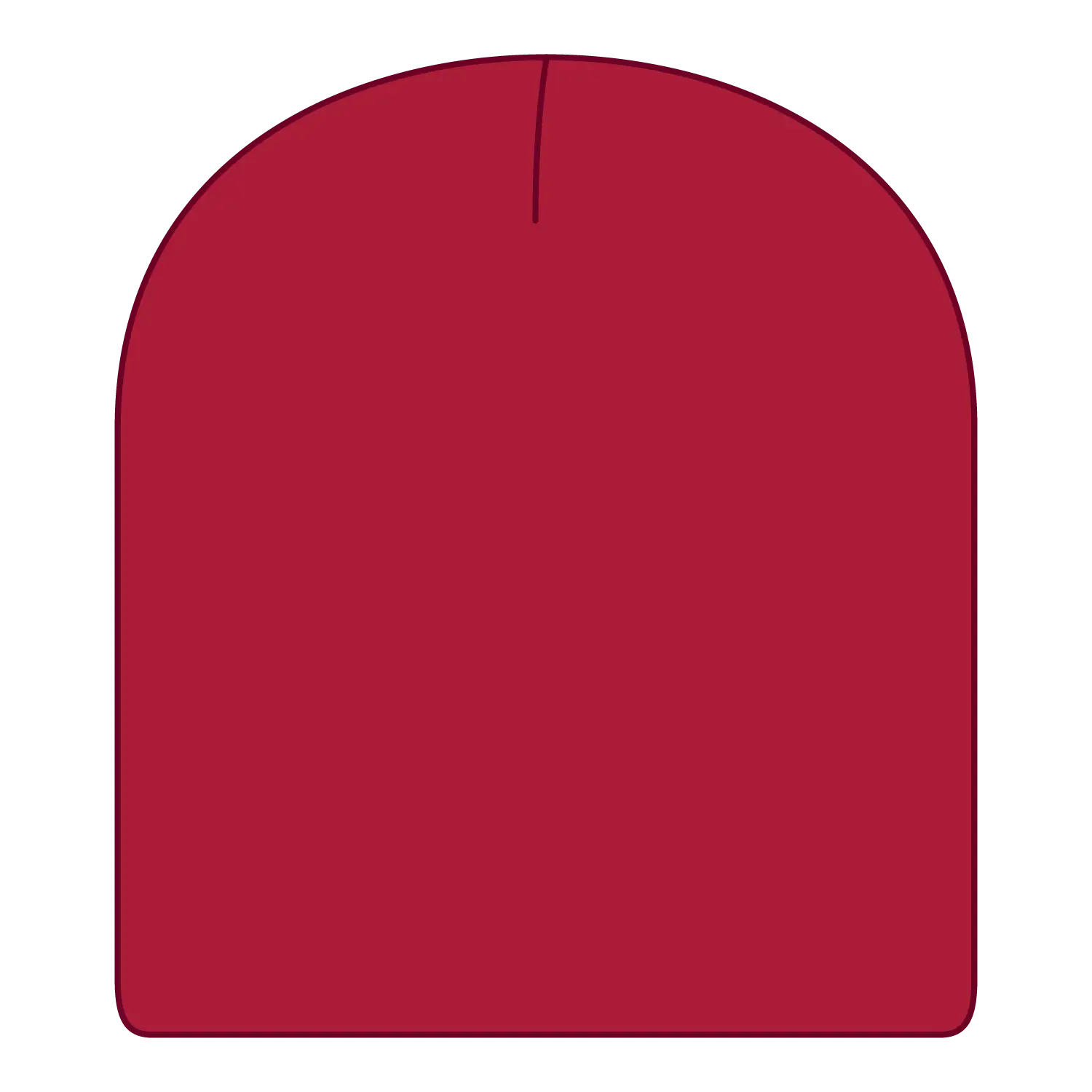 OTTO 82-970 8 1/2’’ Classic Knit Beanie - Red - Red / 6 1/2’’ - 7 5/8’’
